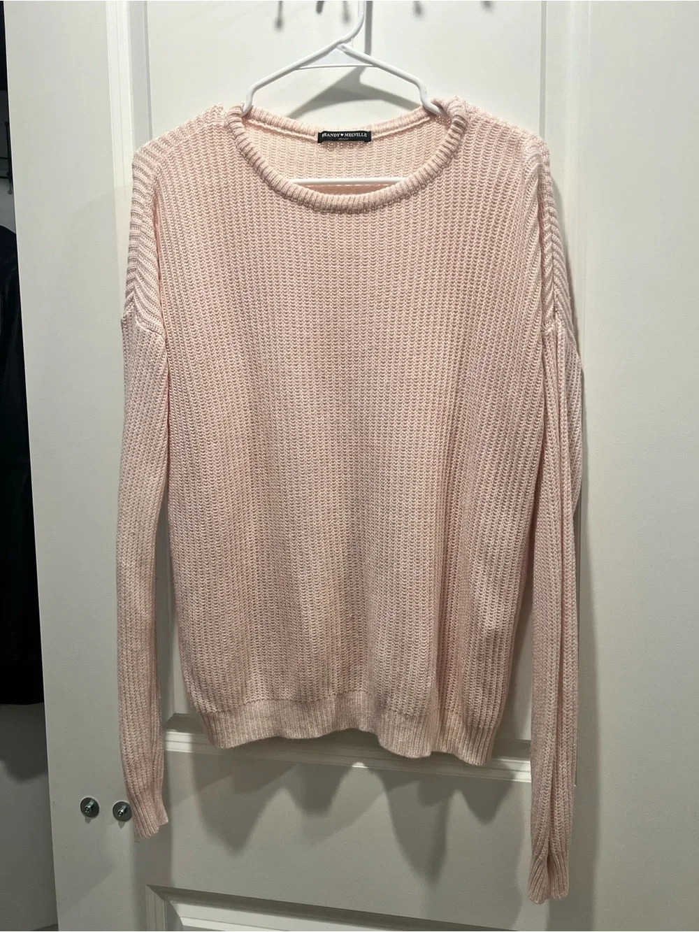 Brandy Melville Pink Women's Knit Sweater